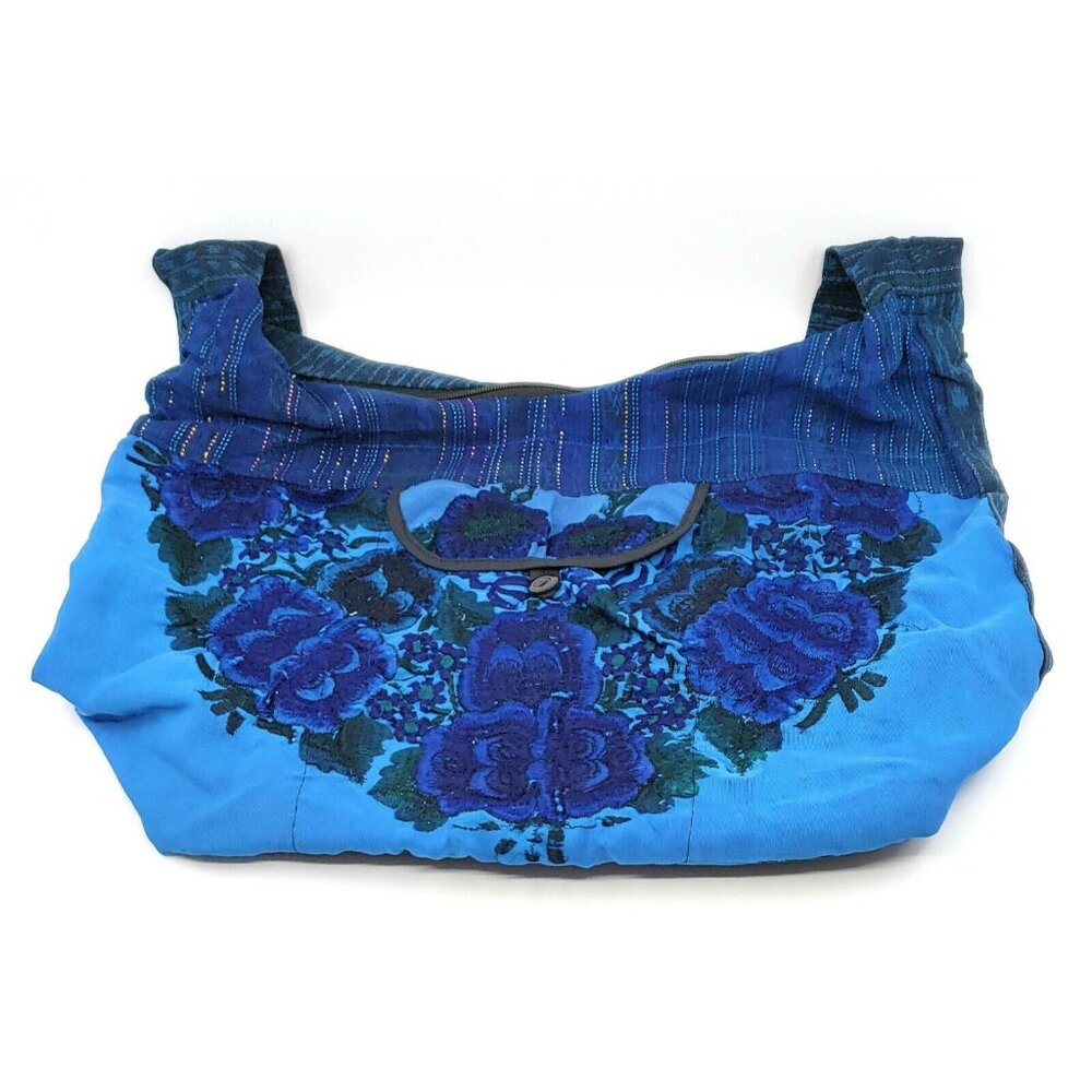 Colorful Hand Embroidered Boho Patchwork Shoulder Bag Purse Made in Guatemala 11